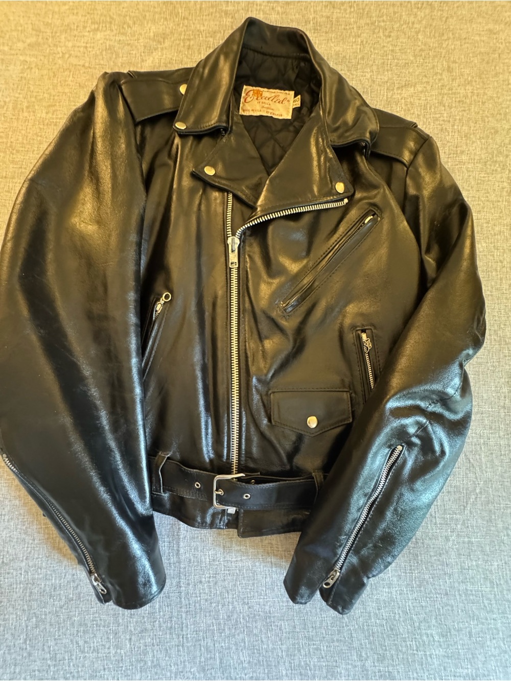 Vintage Excelled Leather Motorcycle Jacket - Picture 4 of 16